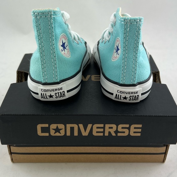 BNIB Infant 2 Converse Light Blue High Top Chuck Taylors - Picture 3 of 6